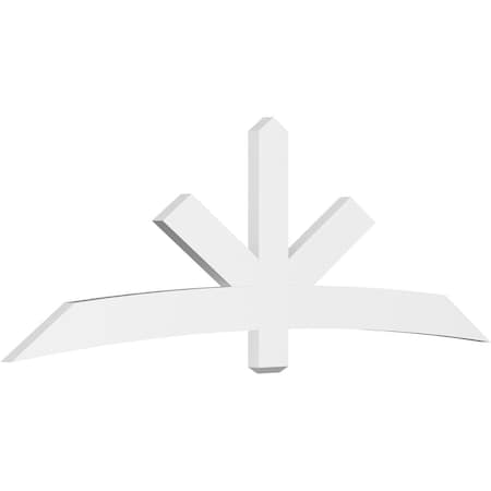 Ekena Millwork Alberta Architectural Grade PVC Gable Bracket, 96"W x 32"H x 2"D x 6"F, 8/12 Pitch GBP096X32X0206ALB00